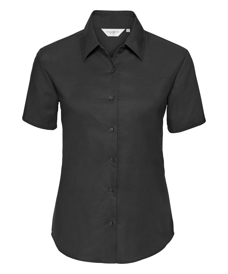Russell Collection &#8211; Womens Short Sleeve Oxford Shirt J933F, Vivid Promotion Workwear