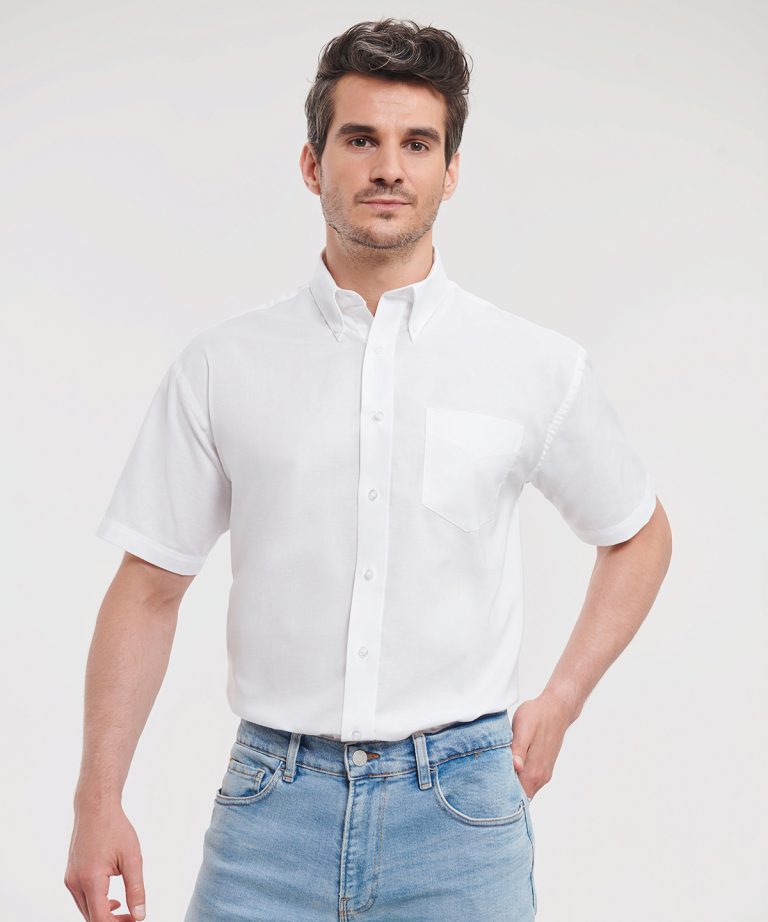 Russell Collection &#8211; Short Sleeve Easycare Oxford Shirt J933M, Vivid Promotion Workwear