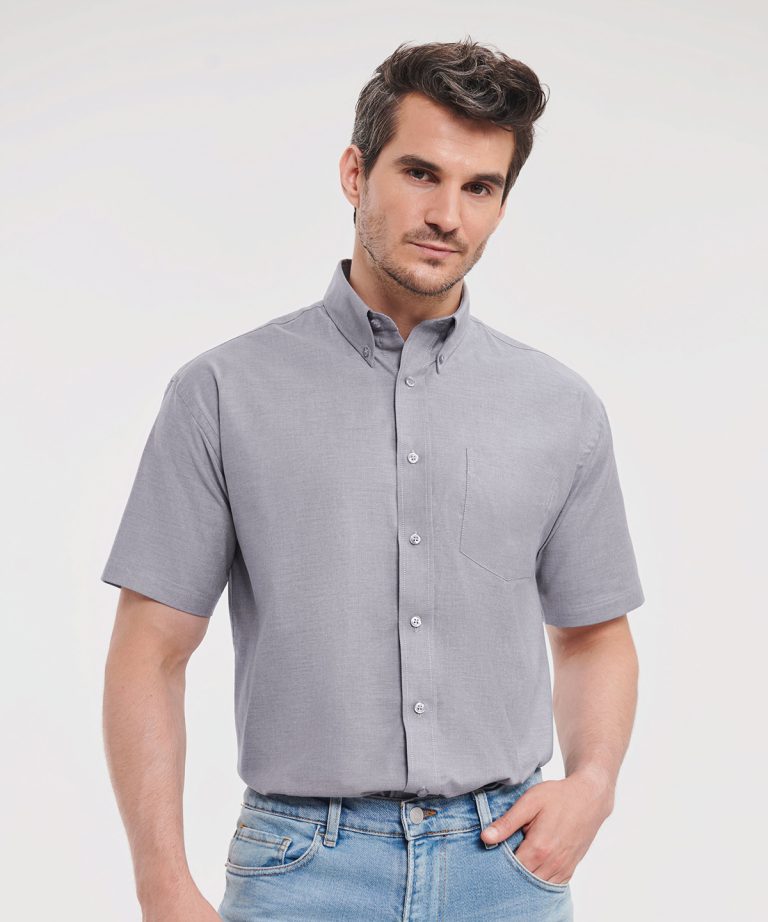 Russell Collection &#8211; Short Sleeve Easycare Oxford Shirt J933M, Vivid Promotion Workwear