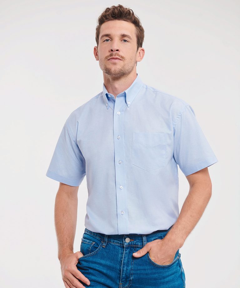 Russell Collection - Short Sleeve Easycare Oxford Shirt J933M
