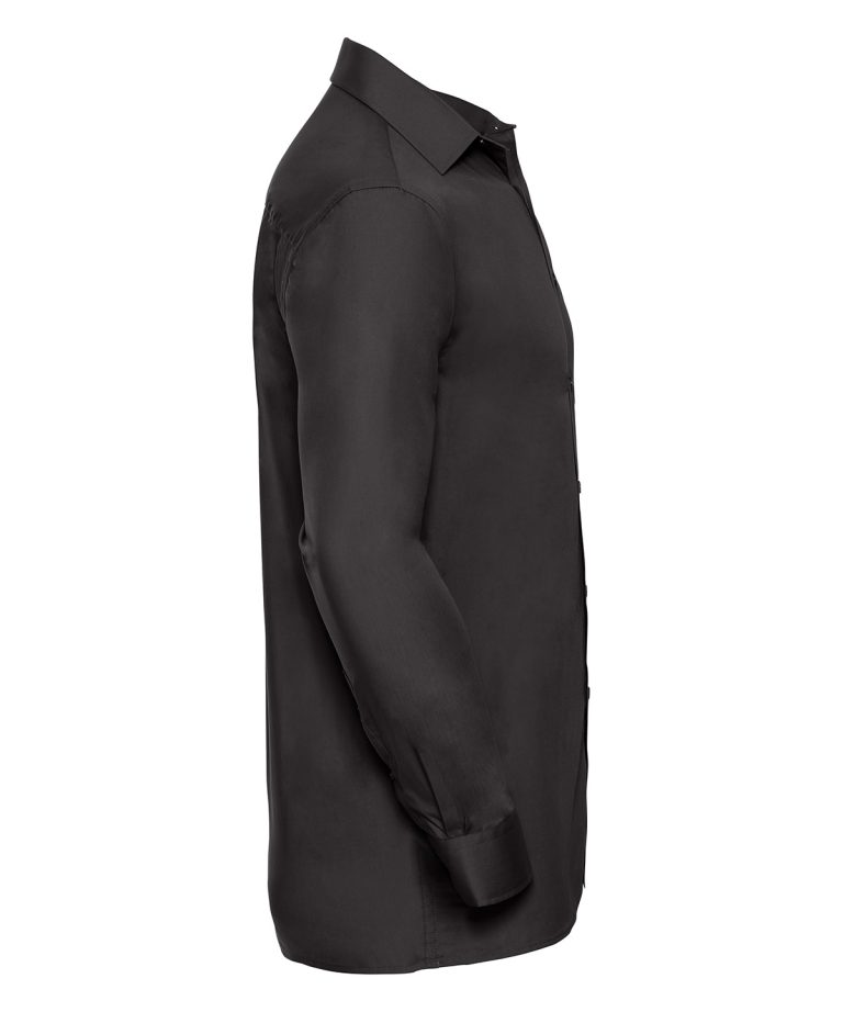 Russell Collection &#8211; Long Sleeve Pure Cotton Easycare Poplin Shirt J936M, Vivid Promotion Workwear