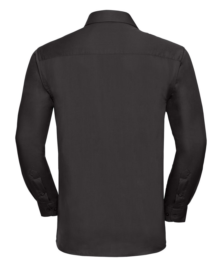 Russell Collection &#8211; Long Sleeve Pure Cotton Easycare Poplin Shirt J936M, Vivid Promotion Workwear