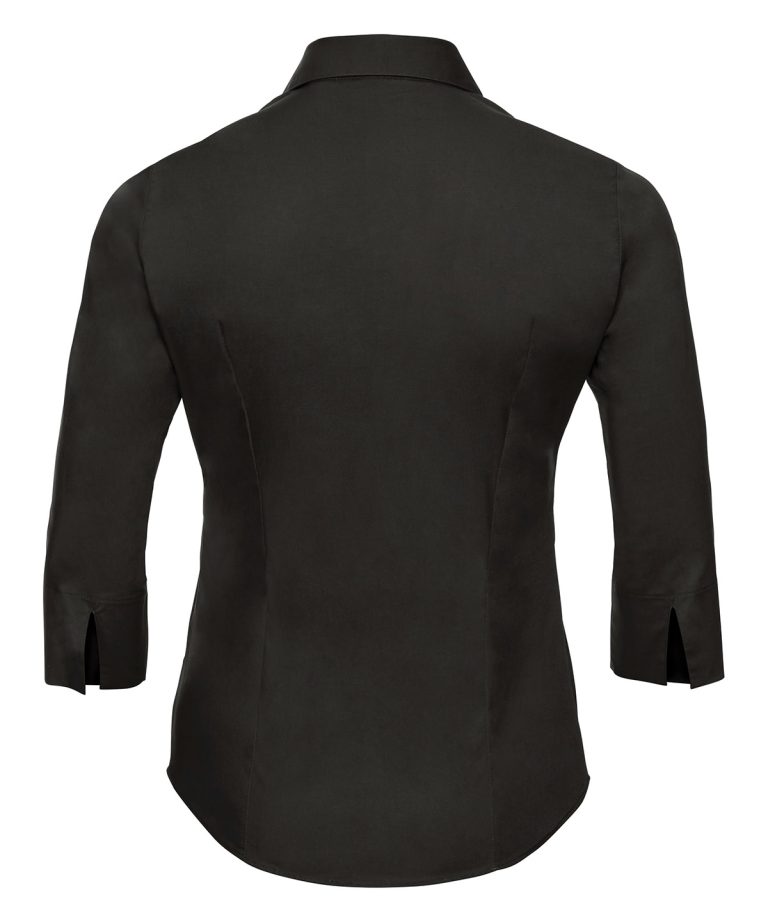 Russell Collection &#8211; Womens  Sleeve Easycare Fitted Shirt J946F, Vivid Promotion Workwear