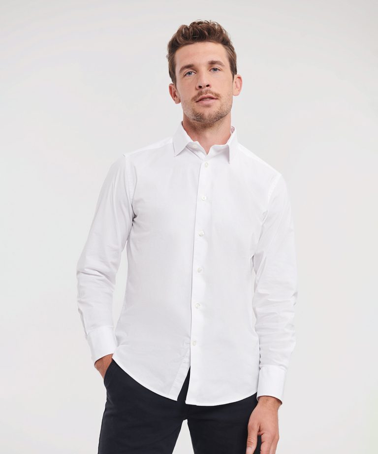 Russell Collection - Long Sleeve Easycare Fitted Shirt J946M