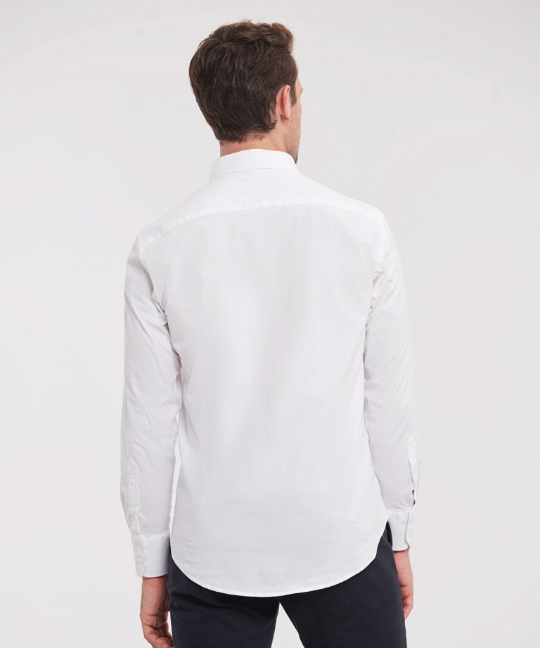 Russell Collection &#8211; Long Sleeve Easycare Fitted Shirt J946M, Vivid Promotion Workwear