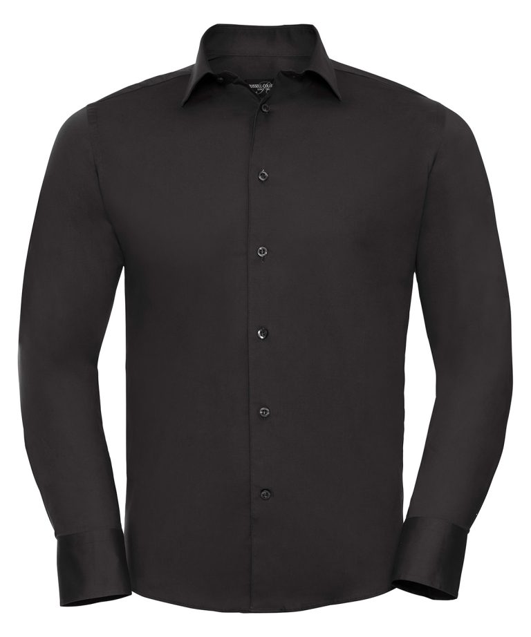 Russell Collection &#8211; Long Sleeve Easycare Fitted Shirt J946M, Vivid Promotion Workwear