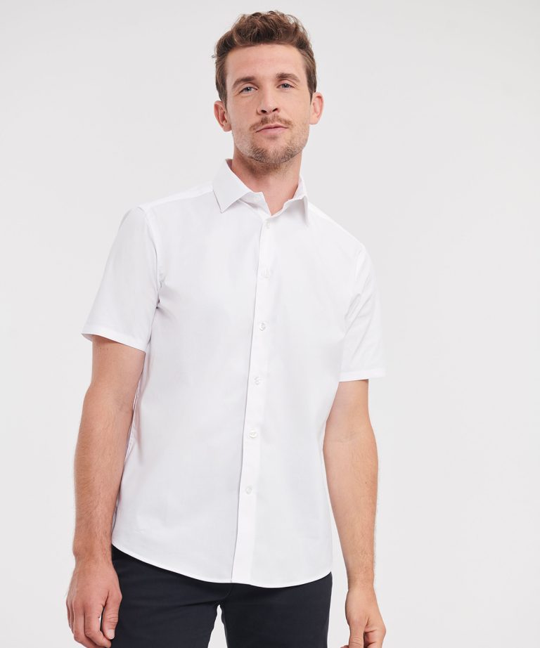Russell Collection - Short Sleeve Easycare Fitted Shirt J947M