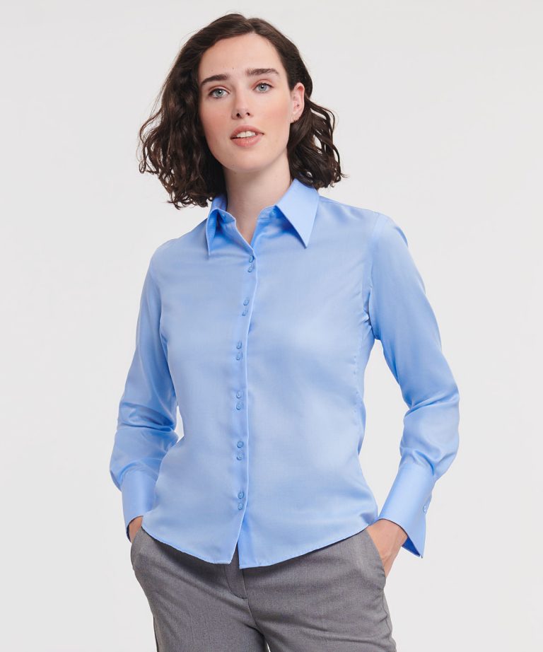 Russell Europe - Womens Long Sleeve Ultimate Non - Iron Shirt J956F