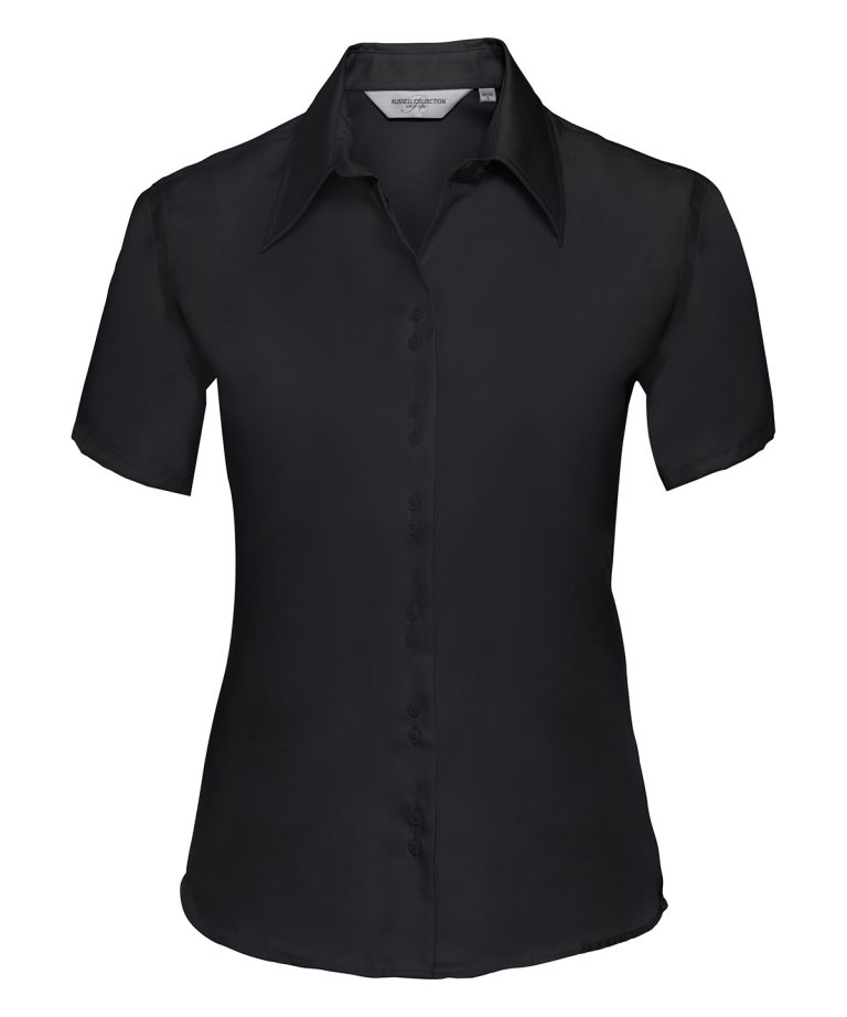 Russell Europe &#8211; Womens Short Sleeve Ultimate Non &#8211; Iron Shirt J957F, Vivid Promotion Workwear