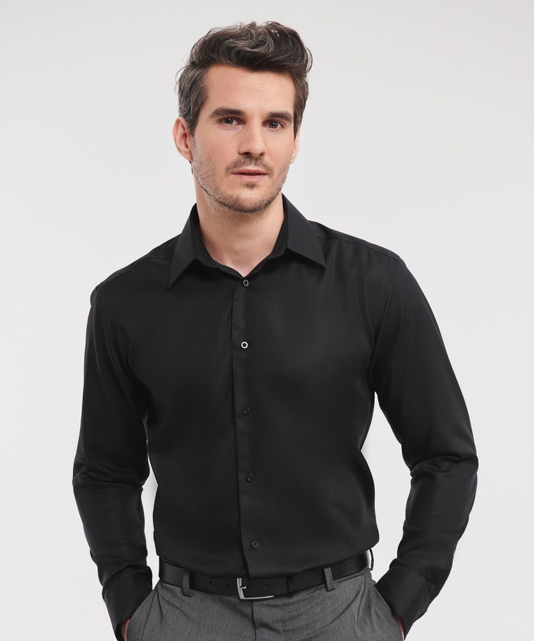 Russell Collection &#8211; Long Sleeve Tailored Ultimate Non &#8211; Iron Shirt J958M, Vivid Promotion Workwear