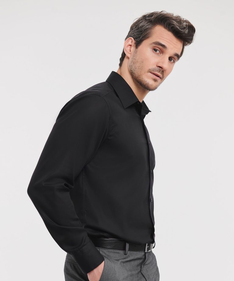 Russell Collection &#8211; Long Sleeve Tailored Ultimate Non &#8211; Iron Shirt J958M, Vivid Promotion Workwear