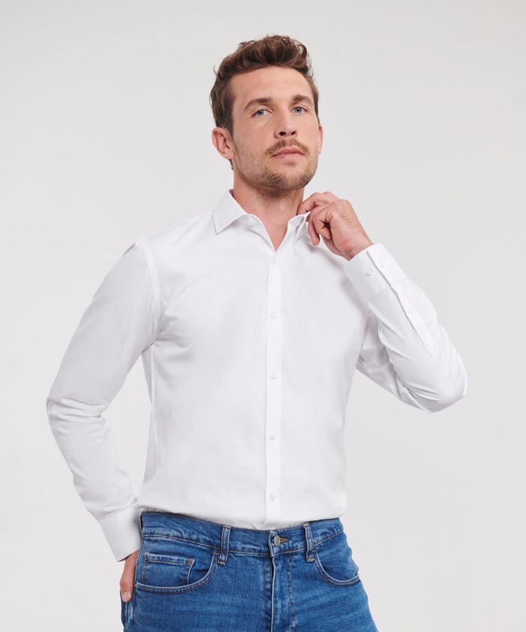 Russell Collection - Long Sleeve Ultimate Stretch Shirt J960M