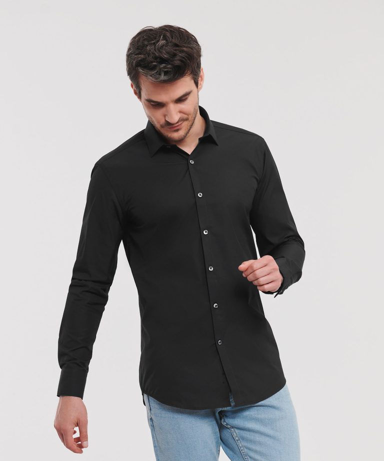 Alternative view of Russell Collection - Long Sleeve Ultimate Stretch Shirt J960M