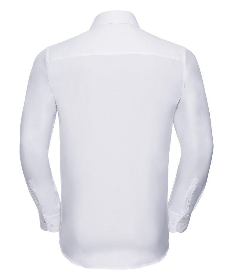 Russell Collection &#8211; Long Sleeve Herringbone Shirt J962M, Vivid Promotion Workwear