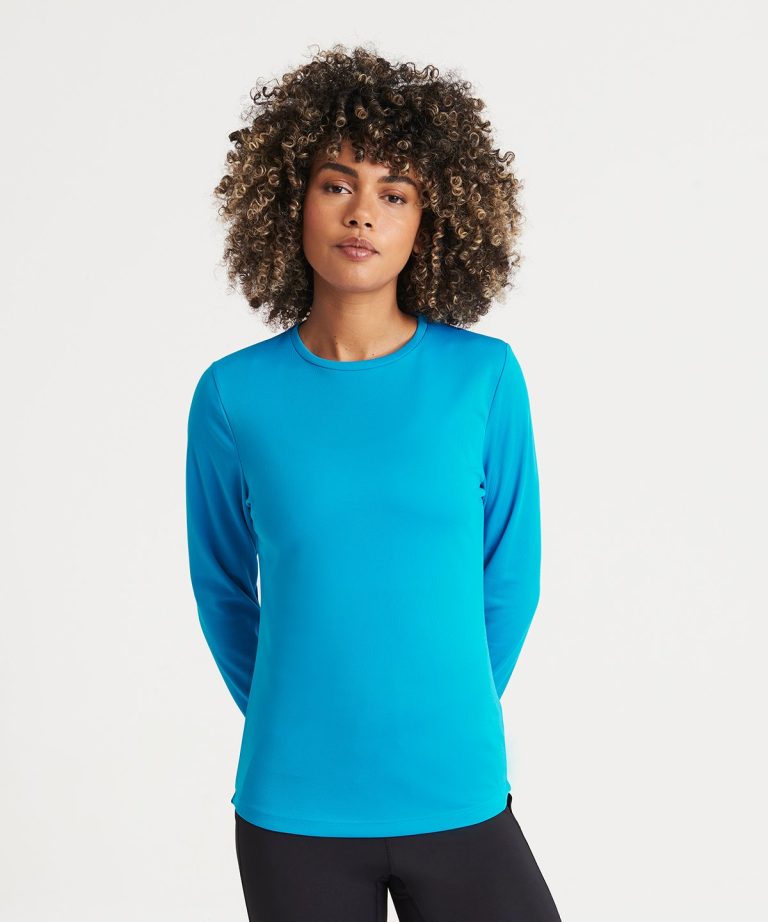 Awdis Just Cool &#8211; Womens Long Sleeve Cool T JC012, Vivid Promotion Workwear