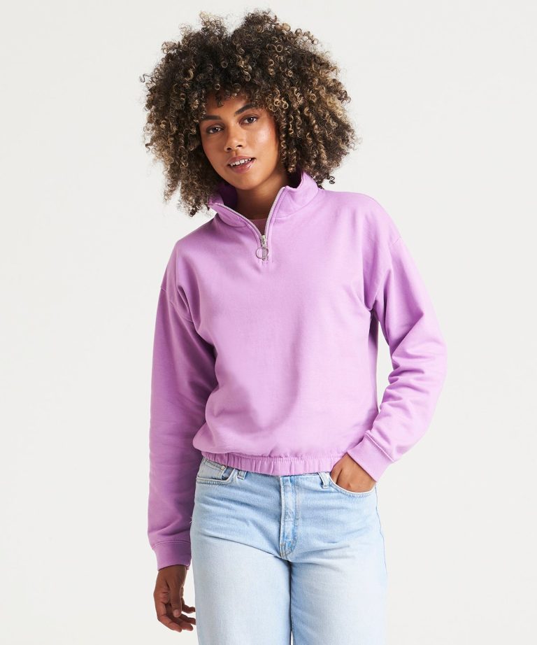 Awdis Just Hoods &#8211; Womens Cropped  &#8211; Zip Sweat JH037, Vivid Promotion Workwear