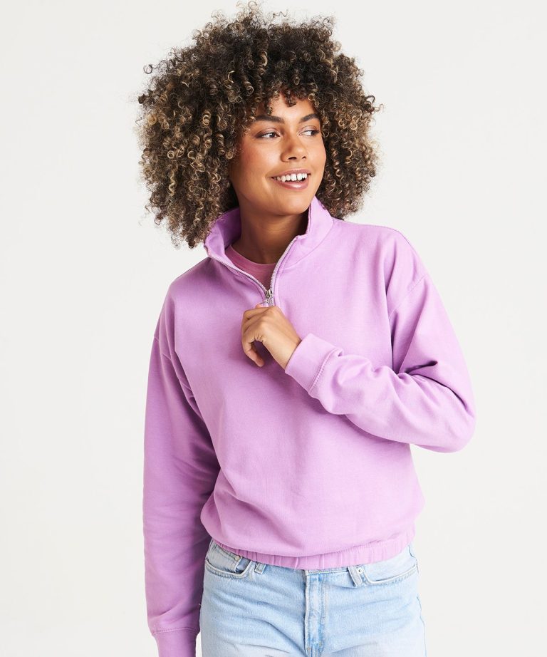 Awdis Just Hoods &#8211; Womens Cropped  &#8211; Zip Sweat JH037, Vivid Promotion Workwear