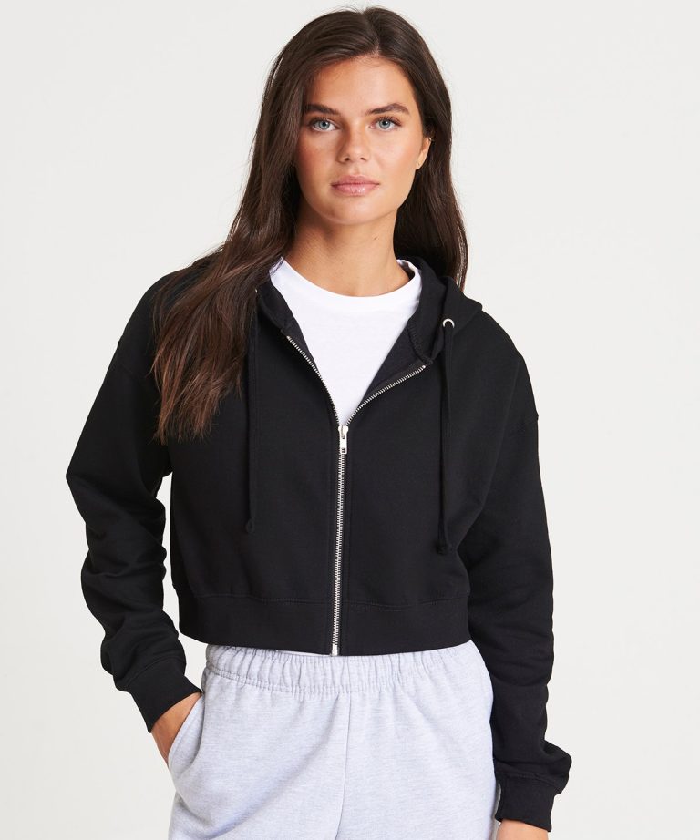 Awdis Just Hoods &#8211; Womens Fashion Cropped Zoodie JH065, Vivid Promotion Workwear