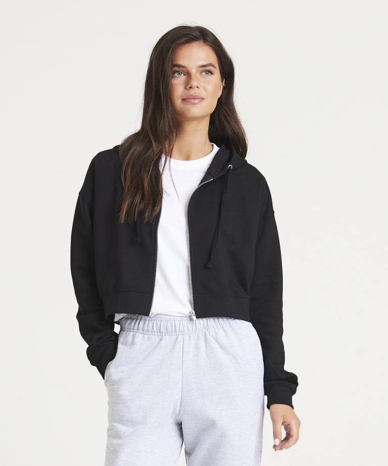 Awdis Just Hoods &#8211; Womens Fashion Cropped Zoodie JH065, Vivid Promotion Workwear