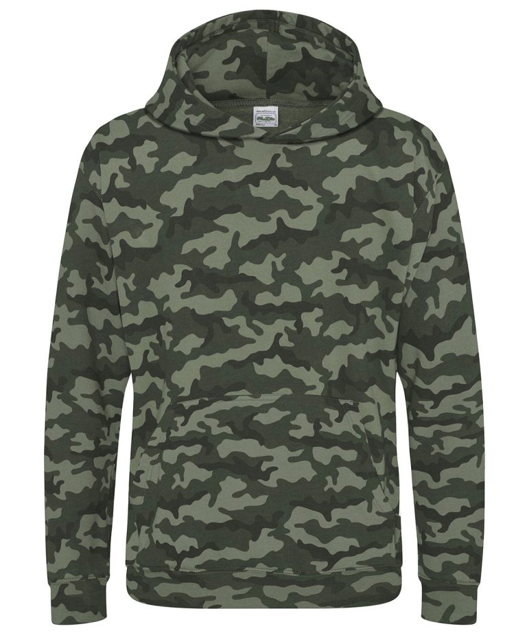 Awdis Just Hoods &#8211; Kids Camo Hoodie JH14J Unisex, Vivid Promotion Workwear