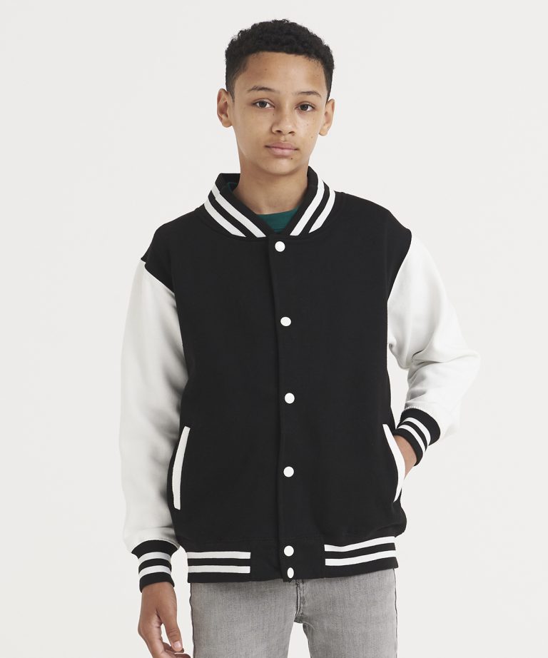 Awdis Just Hoods &#8211; Kids Varsity Jacket JH43J, Vivid Promotion Workwear