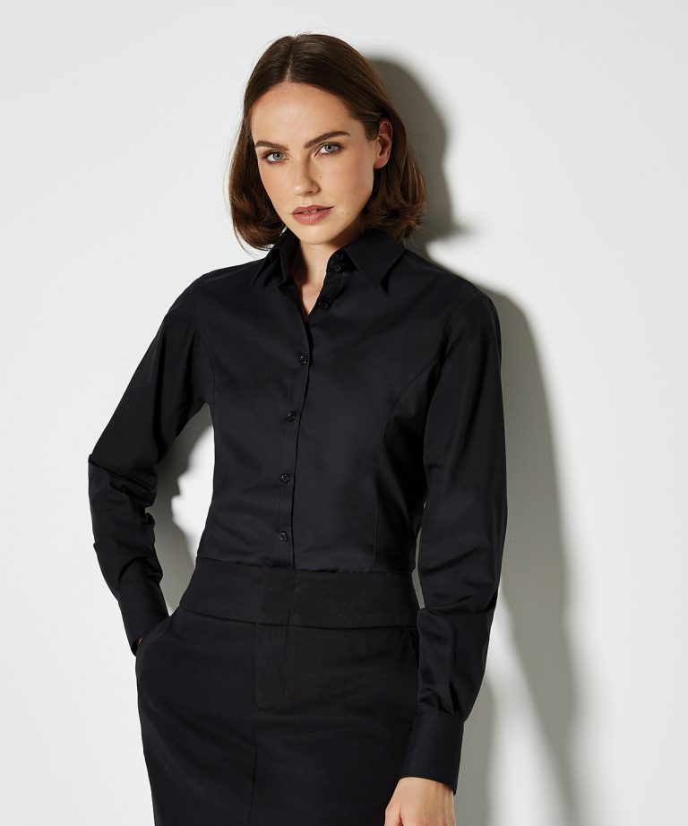 Kustom Kit - Business Blouse Long - Sleeved (Tailored Fit) K743F