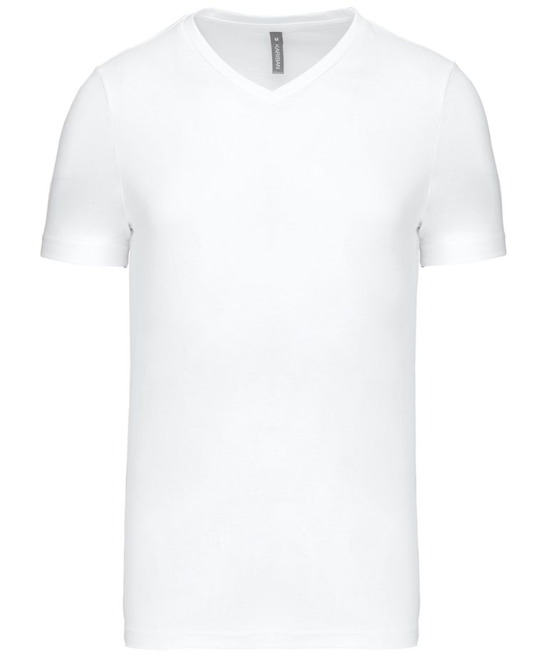 Kariban &#8211; Mens Short Sleeved V-Neck T-Shirt KB357, Vivid Promotion Workwear
