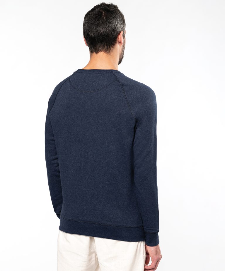Kariban &#8211; Mens Organic Cotton Crew Neck Raglan Sleeve Sweatshirt KB480, Vivid Promotion Workwear