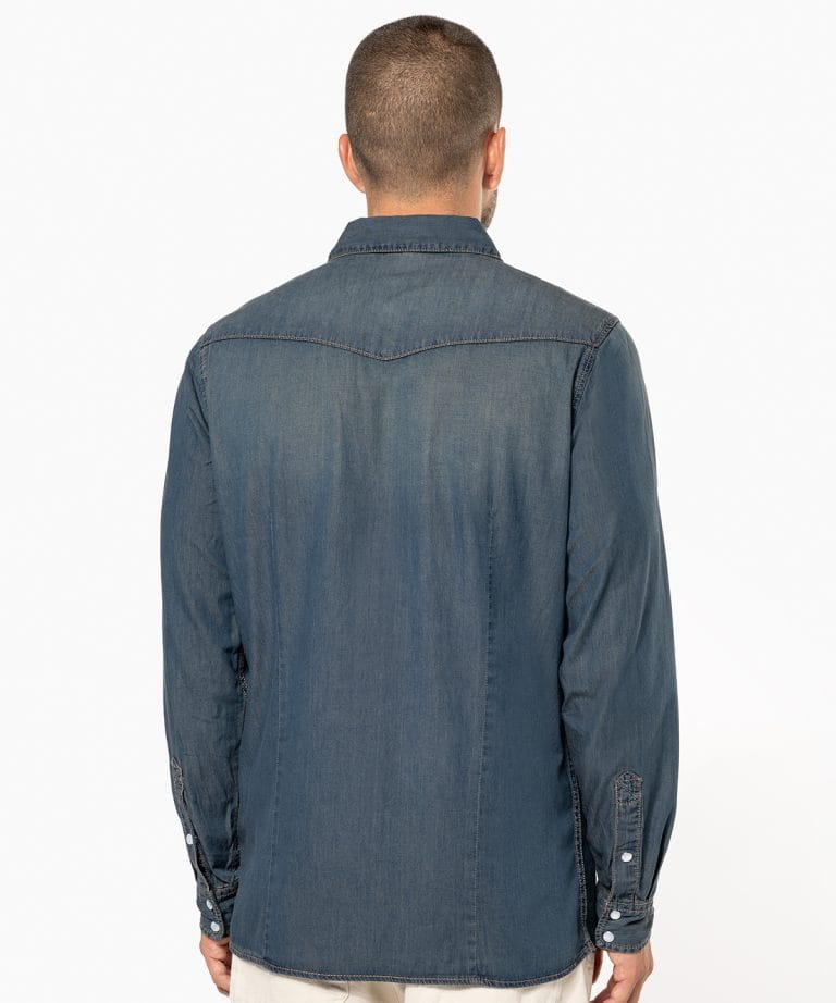 Kariban – Mens Long – Sleeved Denim Shirt KB519, Vivid Promotion Workwear Kariban – Mens Long – Sleeved Denim Shirt KB519, Vivid Promotion Workwear