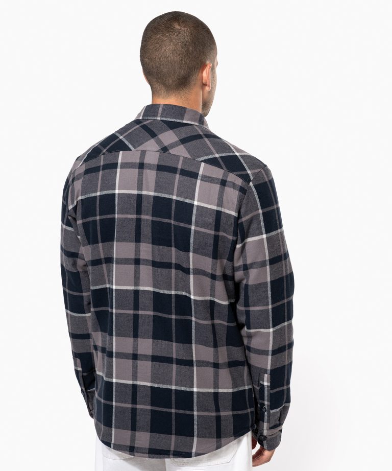 Kariban &#8211; Sherpa &#8211; Lined Checked Shirt Jacket KB579, Vivid Promotion Workwear