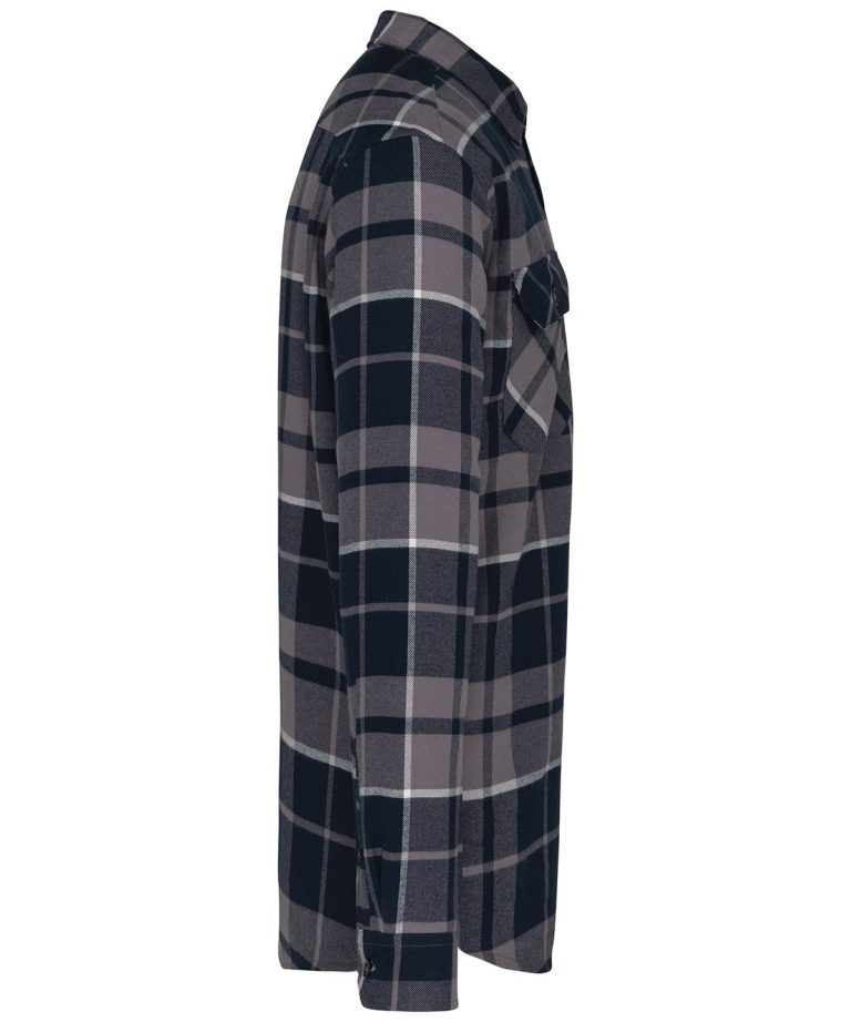 Kariban - Sherpa - Lined Checked Shirt Jacket KB579
