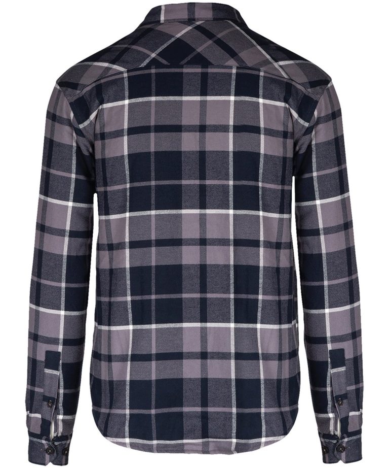 Alternative view of Kariban - Sherpa - Lined Checked Shirt Jacket KB579