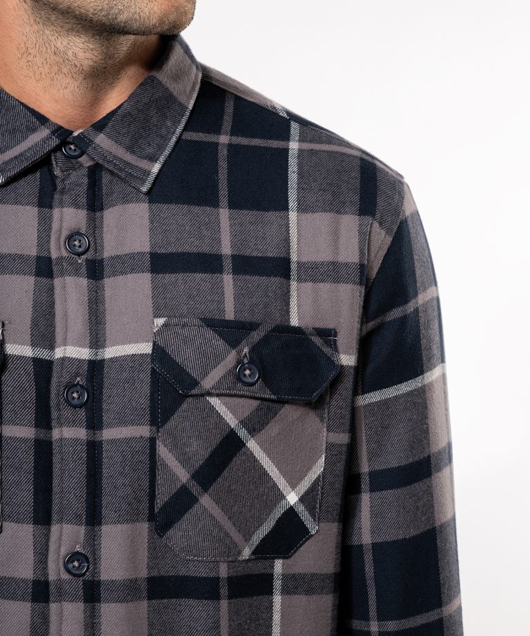 Kariban &#8211; Sherpa &#8211; Lined Checked Shirt Jacket KB579, Vivid Promotion Workwear