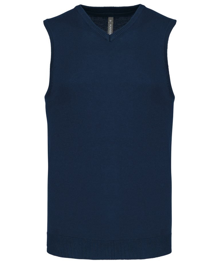 Kariban &#8211; Mens Sleeveless V Neck Jumper KB969, Vivid Promotion Workwear
