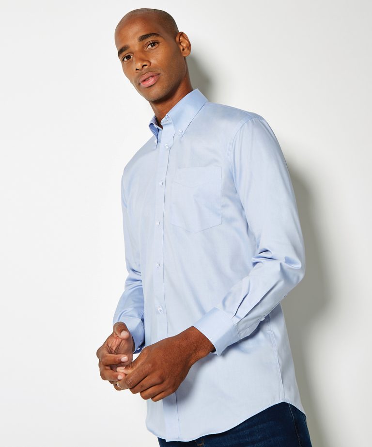 Kustom Kit &#8211; Corporate Oxford Shirt Long Sleeved (Classic Fit) KK105, Vivid Promotion Workwear