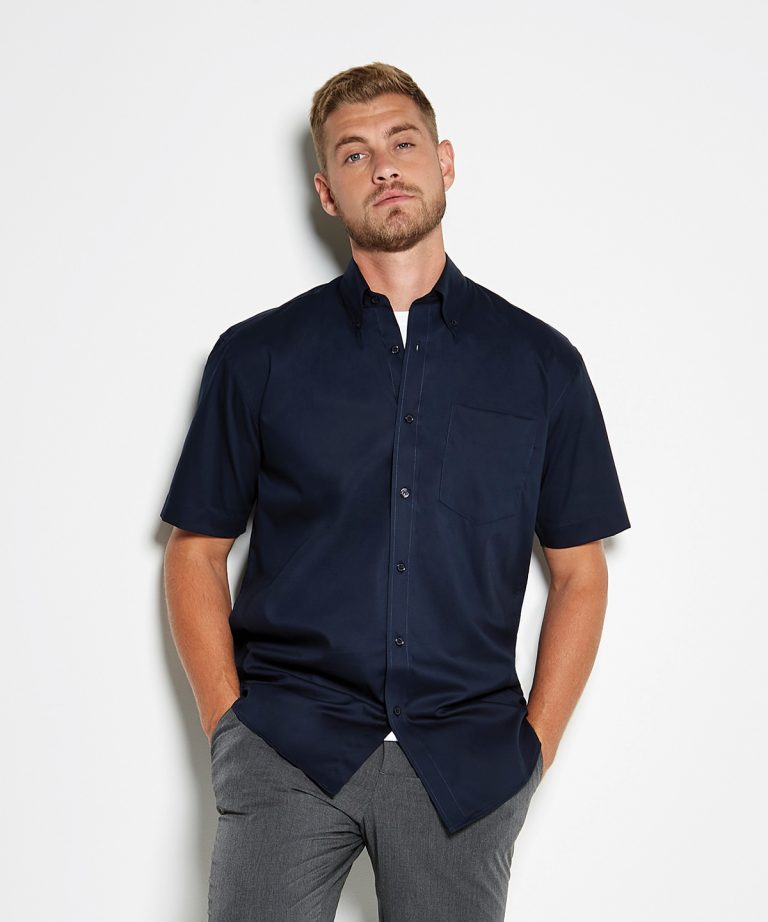 Kustom Kit - Corporate Oxford Shirt Short Sleeved (Classic Fit) KK109