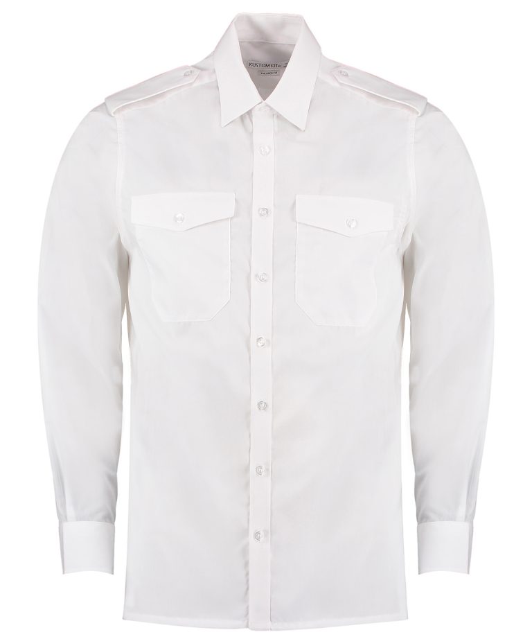 Alternative view of Kustom Kit - Pilot Shirt Long Sleeved KK134