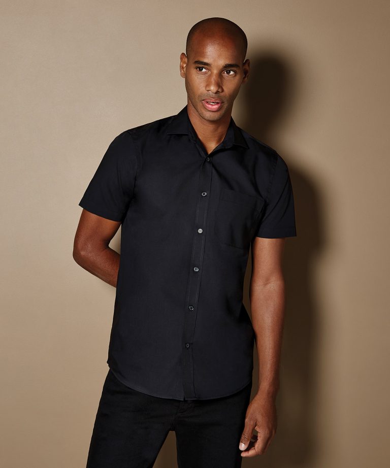 Kustom Kit - Poplin Shirt Short - Sleeved (Tailored Fit) KK141
