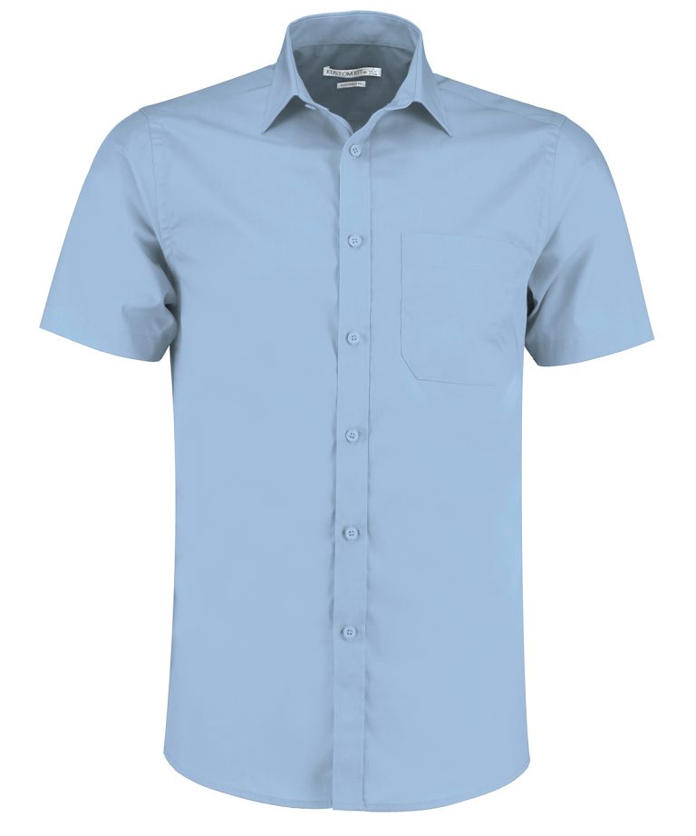 Alternative view of Kustom Kit - Poplin Shirt Short - Sleeved (Tailored Fit) KK141
