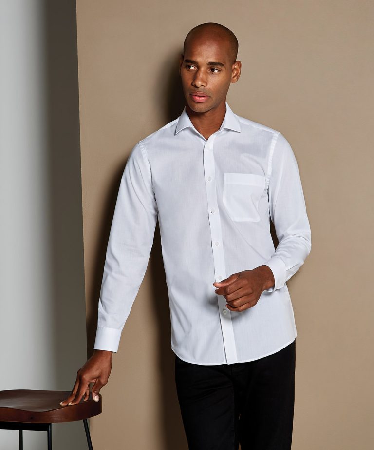 Kustom Kit - Poplin Shirt Long Sleeved (Tailored Fit) KK142