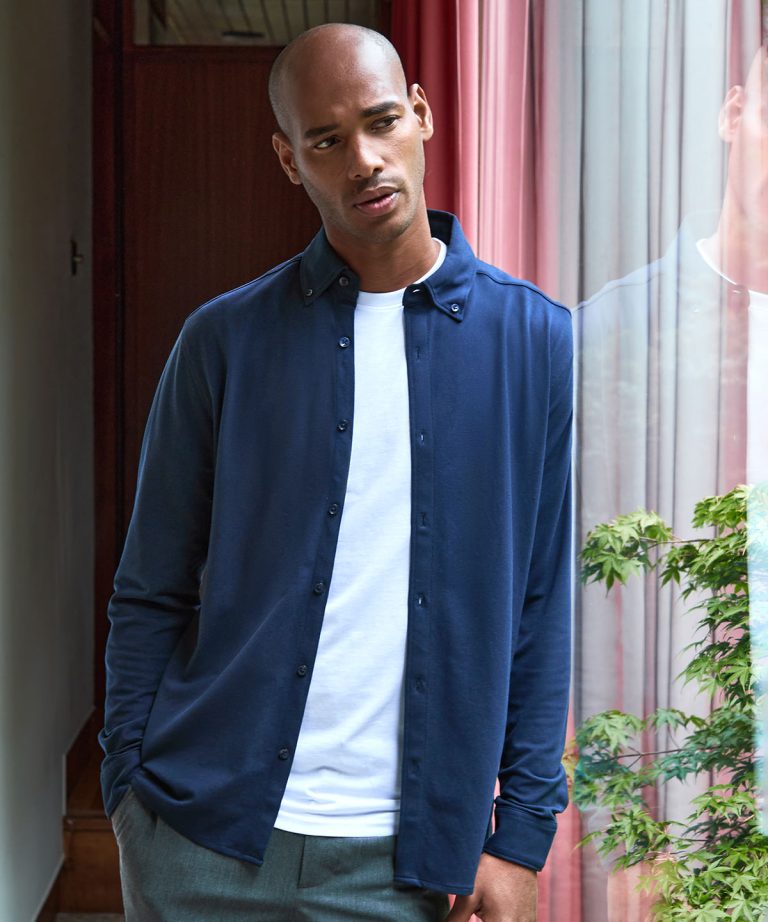 Kustom Kit &#8211; Long Sleeve Superwash 60ｰ Piqu・Shirt (Tailored Fit) KK143, Vivid Promotion Workwear