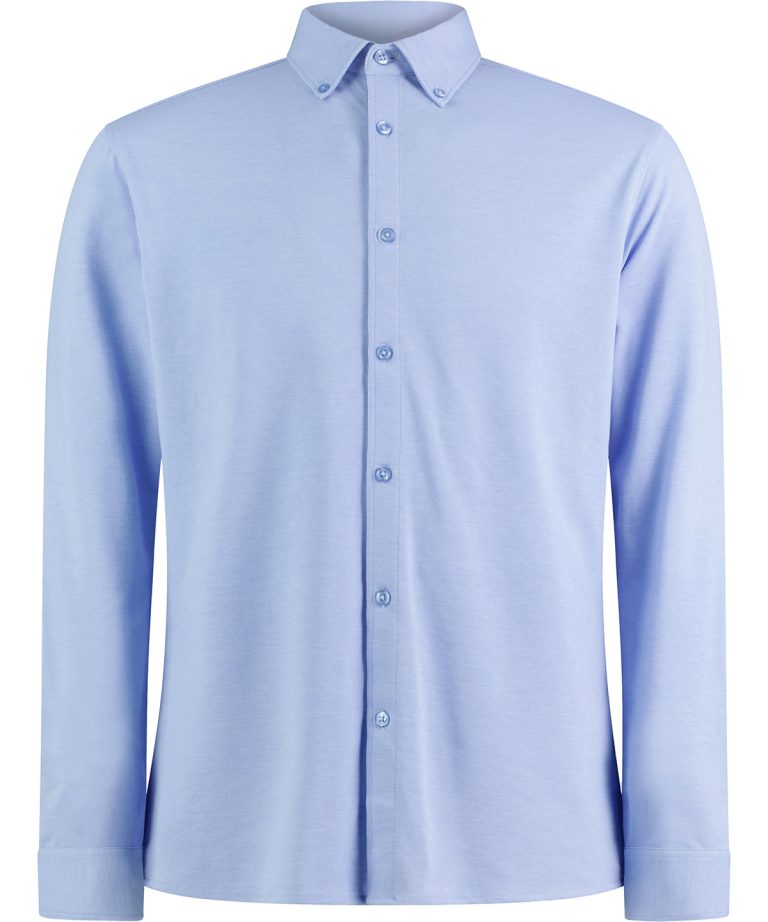 Kustom Kit &#8211; Long Sleeve Superwash 60ｰ Piqu・Shirt (Tailored Fit) KK143, Vivid Promotion Workwear