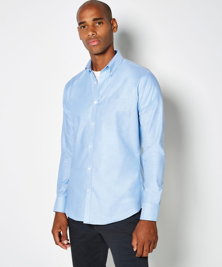 Alternative view of Kustom Kit - Slim Fit Workwear Oxford Shirt Long Sleeved (Slim Fit) KK184