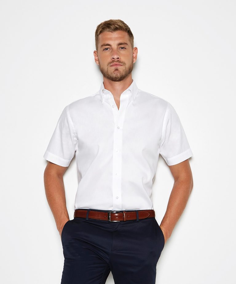 Kustom Kit - Premium Oxford Shirt Short - Sleeved (Tailored Fit) KK187