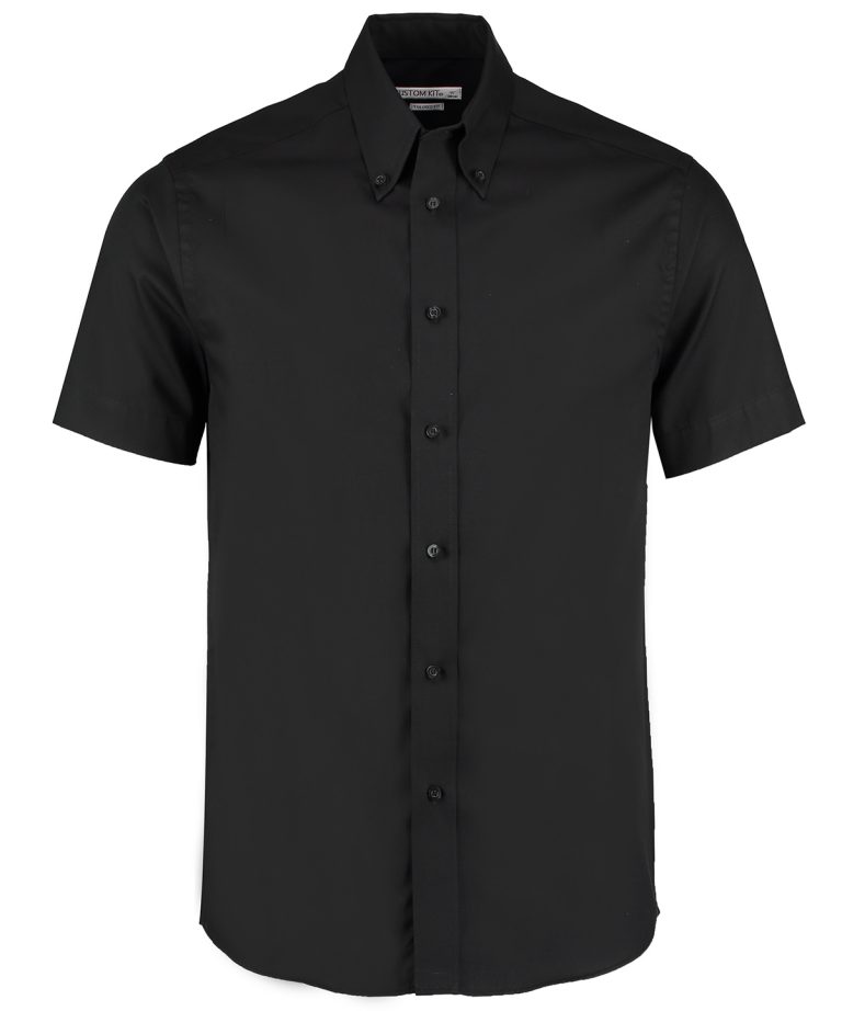 Alternative view of Kustom Kit - Premium Oxford Shirt Short - Sleeved (Tailored Fit) KK187