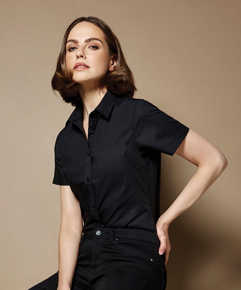 Kustom Kit - Womens Poplin Shirt Short Sleeve KK241