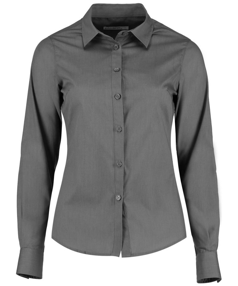 Alternative view of Kustom Kit - Womens Poplin Shirt Long Sleeve KK242