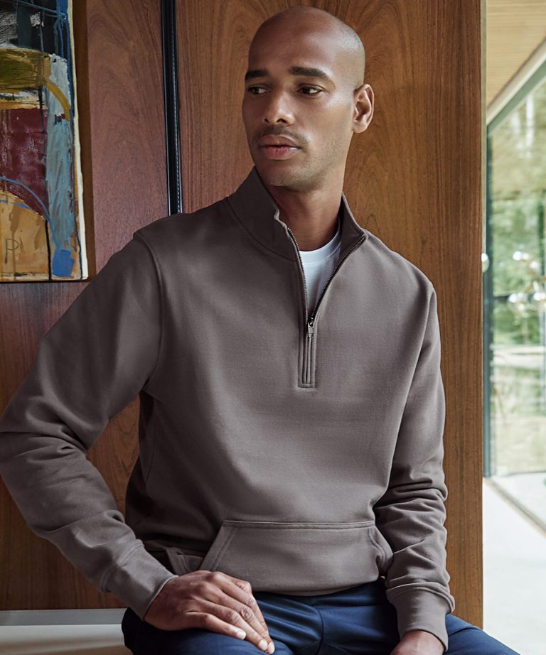 Kustom Kit - Regular Fit 1| 4 - Zip Piqu Sweatshirt KK339