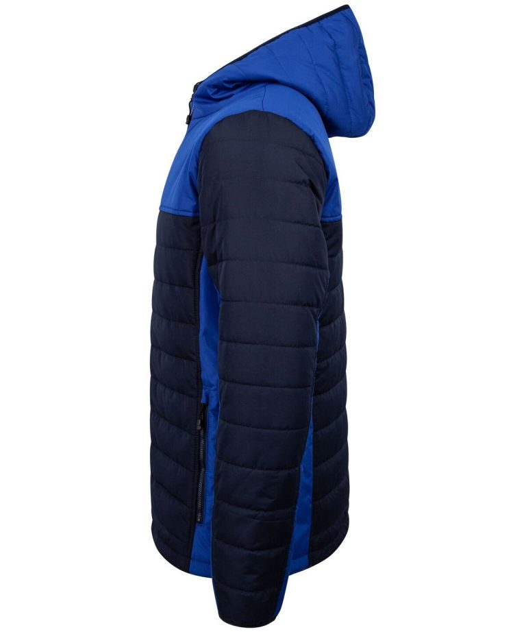 Finden &#038; Hales &#8211; Hooded Contrast Padded Jacket LV660, Vivid Promotion Workwear