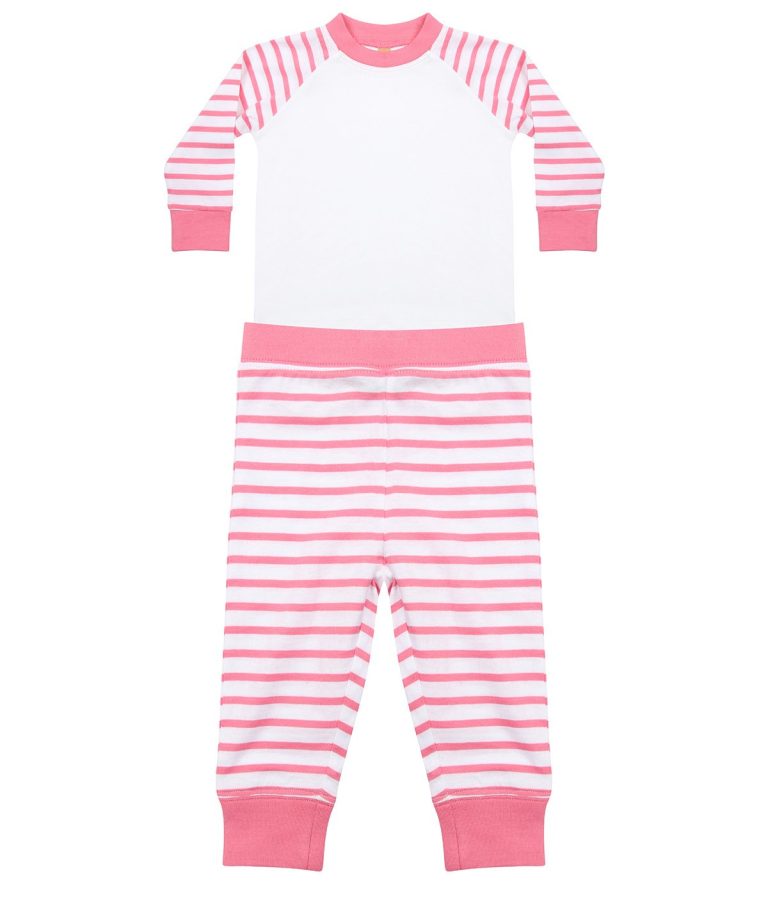 Larkwood &#8211; Striped Pyjamas LW72T, Vivid Promotion Workwear